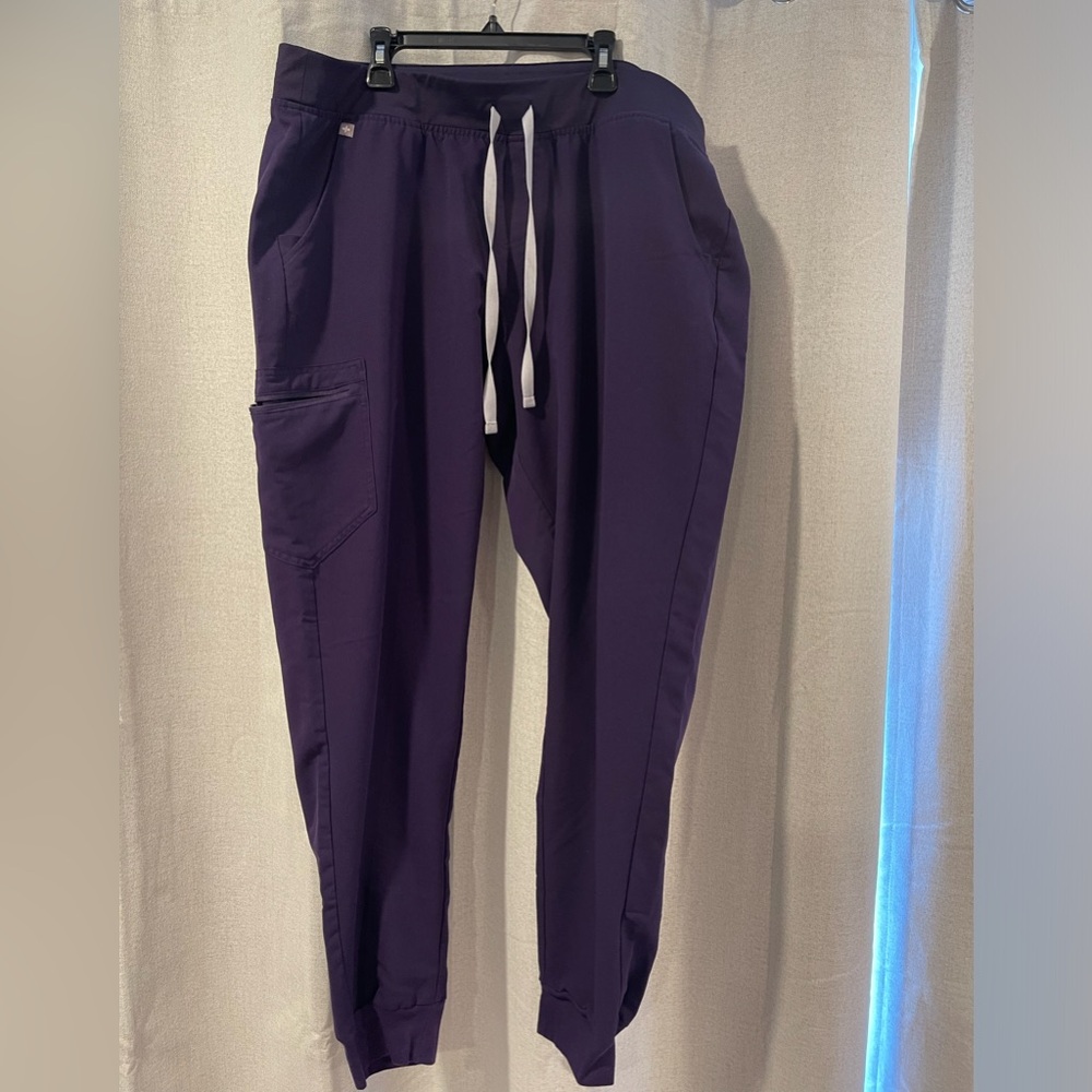 Figs Zamora Joggers. Purple Jam XXL Tall